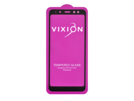 Защитное стекло 6D для Samsung A530F/A600F/J600F Galaxy A8/A6/J6 (2018) (черный) (VIXION)