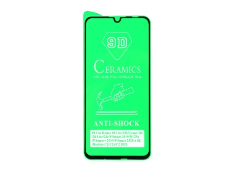 Защитное стекло керамическое для Huawei Honor 20 Lite (черный) (VIXION)