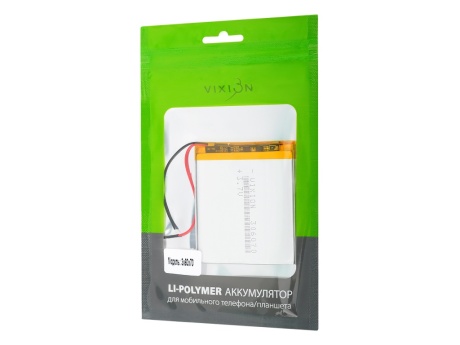 Аккумулятор универсальный 3x60x70 mm 1600mAh (3,7V Li-Pol) (Vixion)