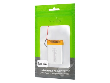 Аккумулятор универсальный 4х40х50 mm 1000mAh (3,7V Li-Pol) (Vixion)