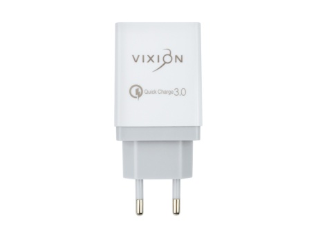 СЗУ VIXION H3 (1-USB) Quick Charger 3.0 (2-USB/2.1A) (белый)