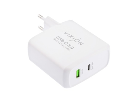 Зарядное уст-во для смартфонов,ноутбуков,планшетов VIXION SE H9 (1-USB3A/1-Type-C) 60W+Type-C кабель