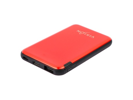 Портативное зарядное устройство (Power Bank) VIXION KP-51 5000mAh (Type-C, USB, Micro-USB) (красный)