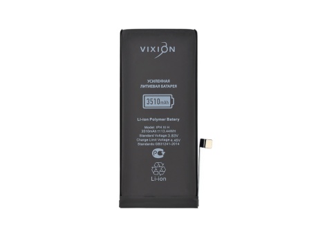 Аккумулятор для iPhone 11 (Vixion) усиленная (3510 mAh) с монтажным скотчем