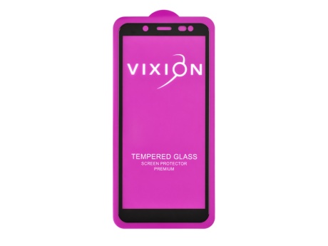 Защитное стекло 6D для Samsung A600F/A530F/J600F Galaxy A6/A8/J6 (2018) (черный) (VIXION)