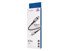 Кабель Type-C VIXION (K31c) Power Delivery Type-C 100W (1м) (черный)