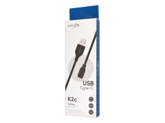 Кабель USB VIXION (K2c) Type-C (2м) (черный)
