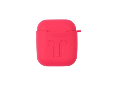 Чехол силиконовый для AirPods (розово/красный) (VIXION)