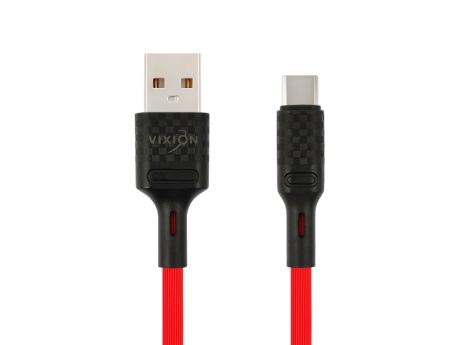 Кабель USB VIXION (K27c) Type-C (1м) (красный)