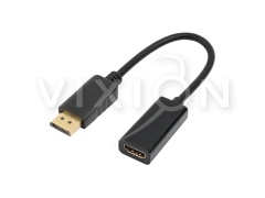 Адаптер VIXION (AD30) DISPLAYPORT (M) - HDMI (F) (черный)