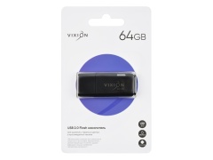 Накопитель USB Flash 64GB 2.0 VIXION Shark Eyes (черный)