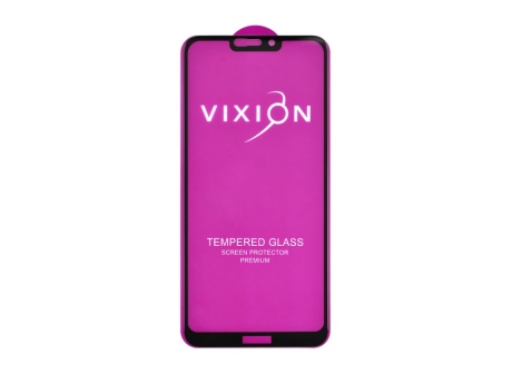 Защитное стекло 6D для Huawei Honor 8C (черный) (VIXION)