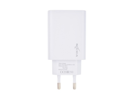 СЗУ VIXION H11i (1-USB) Quick Charger 3.0 + Lightning кабель 1м (белый)