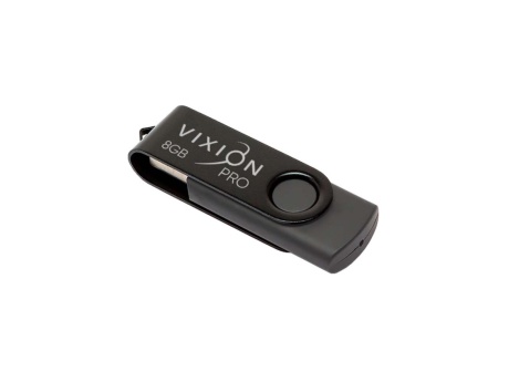 Накопитель USB Flash 8GB 2.0 VIXION PRO Black Twist (черный)