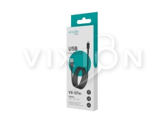 Кабель USB VIXION PRO (VX-07m) microUSB (1м) (черный)