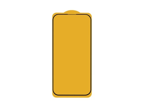 Защитное стекло 6D для iPhone 14 Pro (черный) (VIXION) тех пак