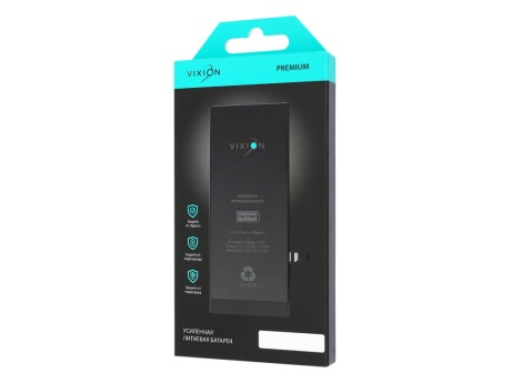 Аккумулятор для iPhone 12 Pro Max (Vixion) усиленная (4310 mAh) с монтажным скотчем