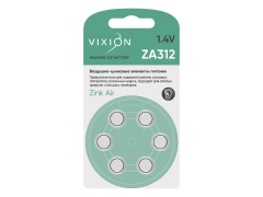 Батарейка Vixion воздушно-цинковая ZA312 (блистер 6шт)