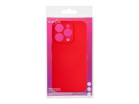 Накладка Vixion для iPhone 15 Pro MagSafe (красный)