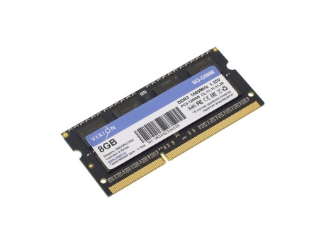 Оперативная память Vixion 8 ГБ (SO-DIMM, DDR3, 1600 МГц, 11-11-11-28, 1,35V)