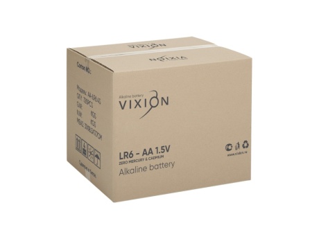 Батарейка Vixion алкалиновая LR6 - AA (плёнка 4шт)