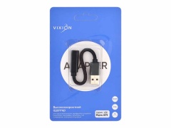 Адаптер VIXION AD76 Type-C - USB с проводом (черный)