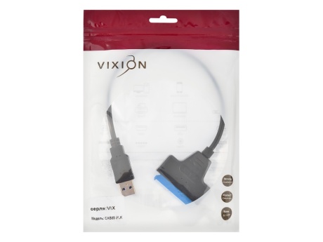 Переходник VIXION CAB68 USB 3.0 - SATA-III (черный)
