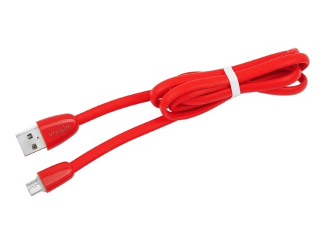 Кабель USB VIXION (K12m) microUSB (1м) силиконовый (красный)