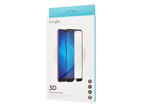 Защитное стекло 3D для Xiaomi Redmi Note 9/Note 9T (черный) (VIXION)