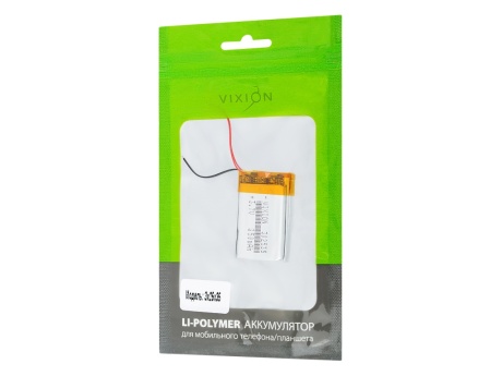 Аккумулятор универсальный 3х25х35 mm 300mAh (3,7V Li-Pol) (Vixion)
