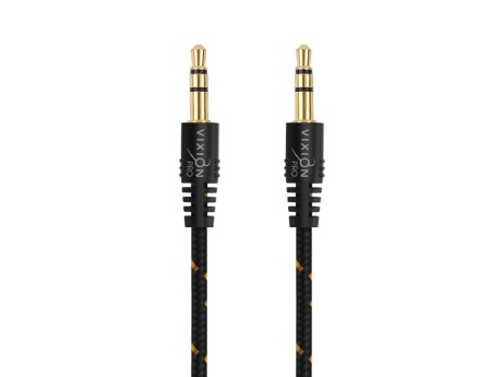 Кабель AUX VIXION PRO (VX-42) 2 x Jack 3,5 (M) (1.5м) (черный)