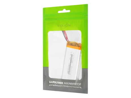 Аккумулятор универсальный 3,1x40x70 mm 1 500mAh (3,7V Li-Pol) (Vixion)