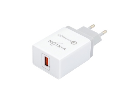 СЗУ VIXION H1 (1-USB) Quick Charger 3.0 (белый)