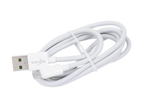 Кабель USB VIXION (K25m) microUSB (1.2м) (белый)