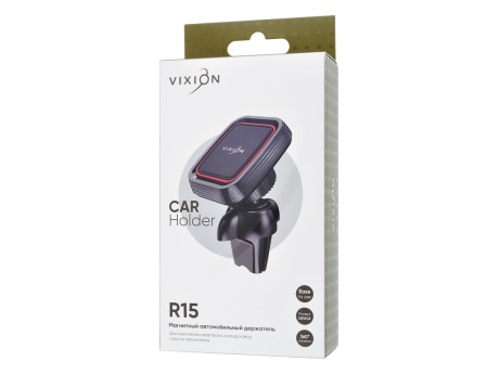 Авто-держатель VIXION R15 магнитный в дефлектор (черно/красный)