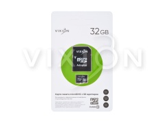 Карта памяти MicroSD 32GB VIXION Class 10 с SD адаптером