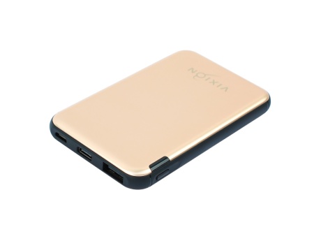 Портативное зарядное устройство (Power Bank) VIXION KP-51 5000mAh (Type-C, USB, Micro-USB) (золото)