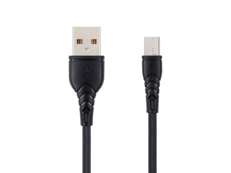 Кабель USB VIXION (J7m) microUSB длинный коннектор (1м) (черный)
