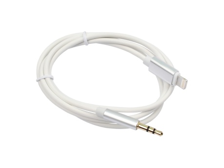Кабель VIXION CAB10 AUX 3,5 (M) - Lightning 1m (серебро)