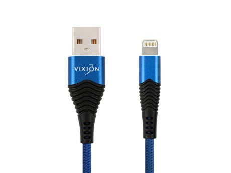 Кабель USB VIXION (K26i) для iPhone Lightning 8 pin (1м) (синий)
