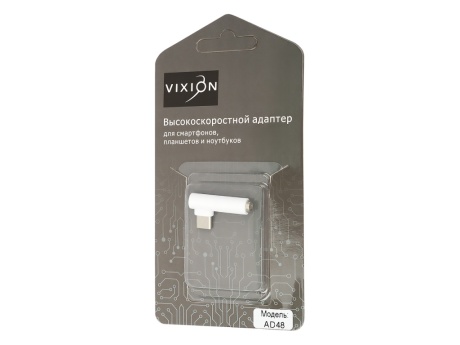 Адаптер VIXION (AD48) Jack 3.5 - Type-C (белый)