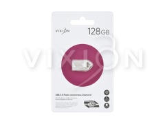 Накопитель USB Flash 128GB 3.0 VIXION Diamond (серебро)