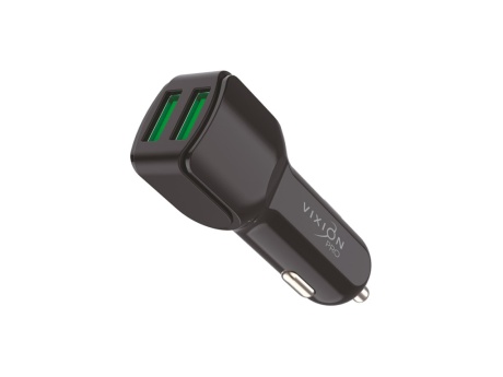 АЗУ VIXION PRO VU-22 (2-USB/2.1A) длинный блок (черный)