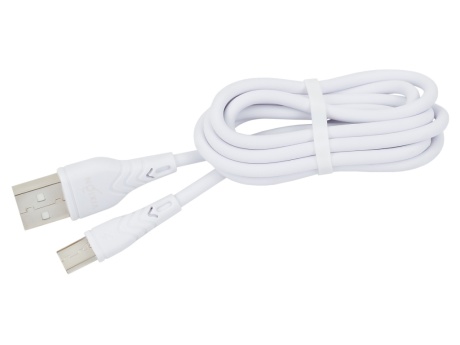 Кабель USB VIXION (J7m) microUSB длинный коннектор (1м) (белый)