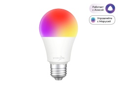 Умная лампочка Vixion SM01 RGB, 6500К, E27, 9Вт (белый)