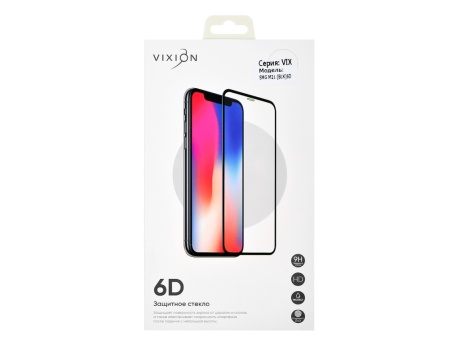 Защитное стекло 6D для Samsung M215F Galaxy M21/A20/A30/A30s/A50/A50s/M30/M31 (черный) (VIXION) (0)