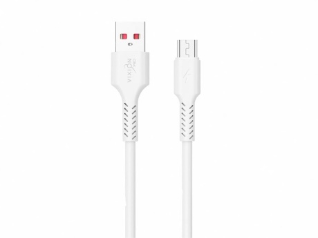 Кабель USB VIXION PRO (VX-17m) MicroUSB (1м) (белый)
