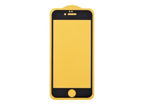 Защитное стекло 6D для iPhone 6/6S (черный) (VIXION) тех пак