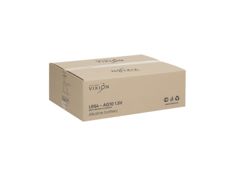 Батарейка Vixion алкалиновая пуговичная LR54-AG10 (блистер 1шт)