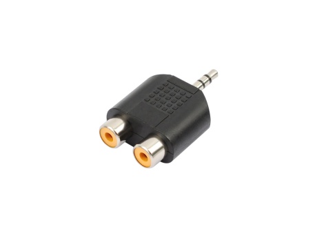 Переходник VIXION AD42 2RCA (F) - 3.5 JACK (M) (черный)